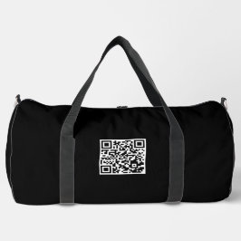 Personalisierter Großflaschen-Beutel mit QR-Code Duffle Bag