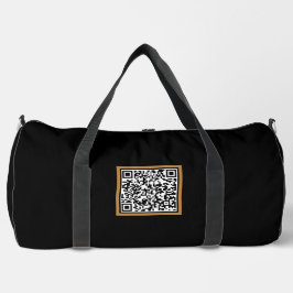 Personalisierter Großflaschen-Beutel mit QR-Code Duffle Bag