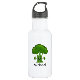 Personalisierter grüner Brokkoli Edelstahlflasche