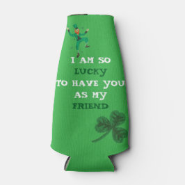 Personalisierter grüner St. Patrick's Day Cooler Flaschenkühler