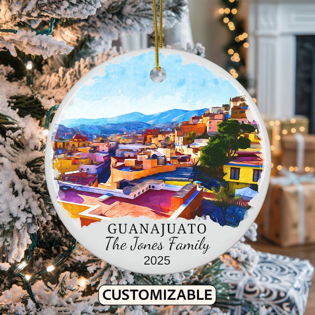 Personalisierter Guanajuato-Ornament, Mexiko-Gesch Keramik Ornament (Von Creator hochgeladen)