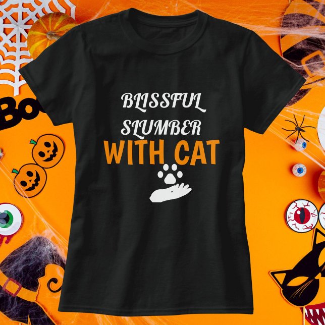 Personalisierter Gummi mit KatzenHalloween T-Shirt (Von Creator hochgeladen)