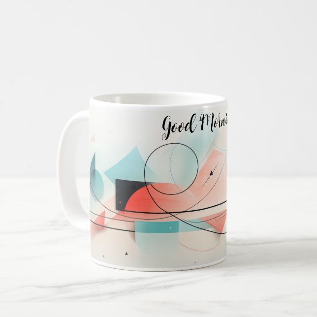 ☀️ Personalisierter guter Morgen ☕️ Kaffeetasse (Vorderseite Links)