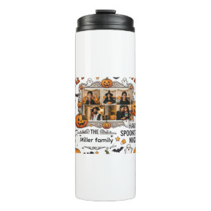 Personalisierter Halloween-Familienschmuck & Bekle Thermosbecher