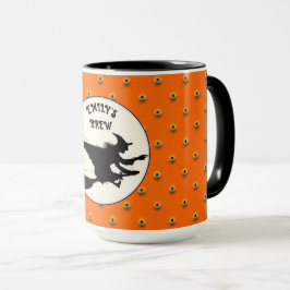 Personalisierter Halloween-Hexenbecher Tasse