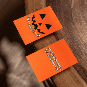 Personalisierter Halloween-Kürbis-Name & BENUTZERD Flyer