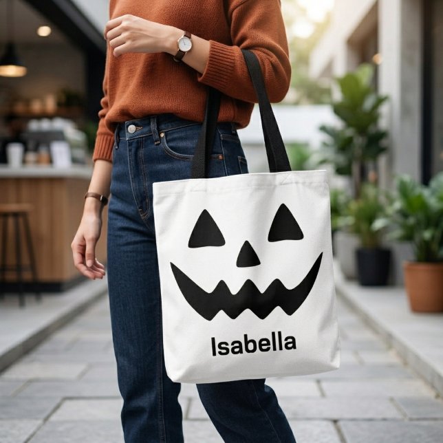 Personalisierter Halloween-Kürbiskopf Tasche (Von Creator hochgeladen)