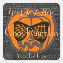 Personalisierter Halloween-Sticker Quadratischer Aufkleber