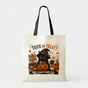 Personalisierter Halloween-Süßigkeitenbeutel für K Tragetasche