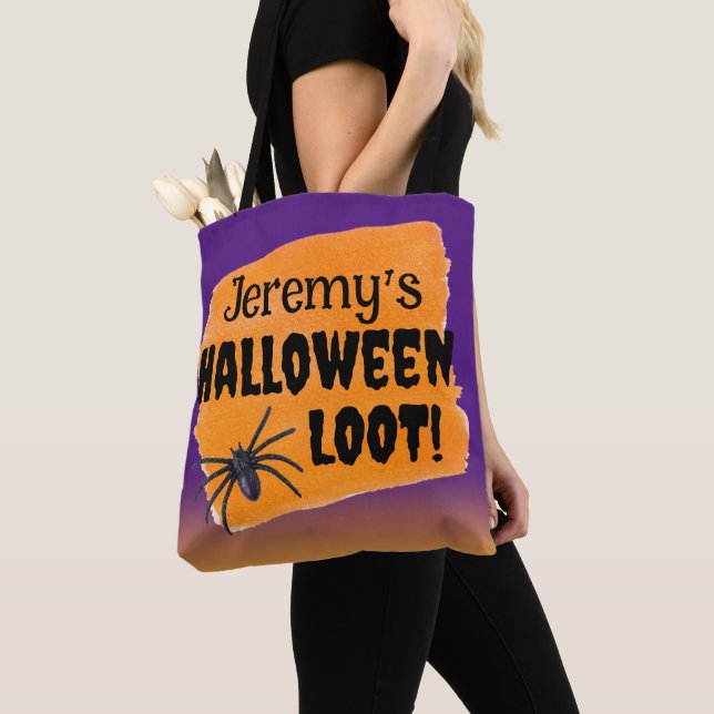 Personalisierter Halloween-Trick oder -Leckerei Tasche (Von Nahem)
