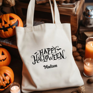 Personalisierter Halloween Trick oder Treat Tragetasche