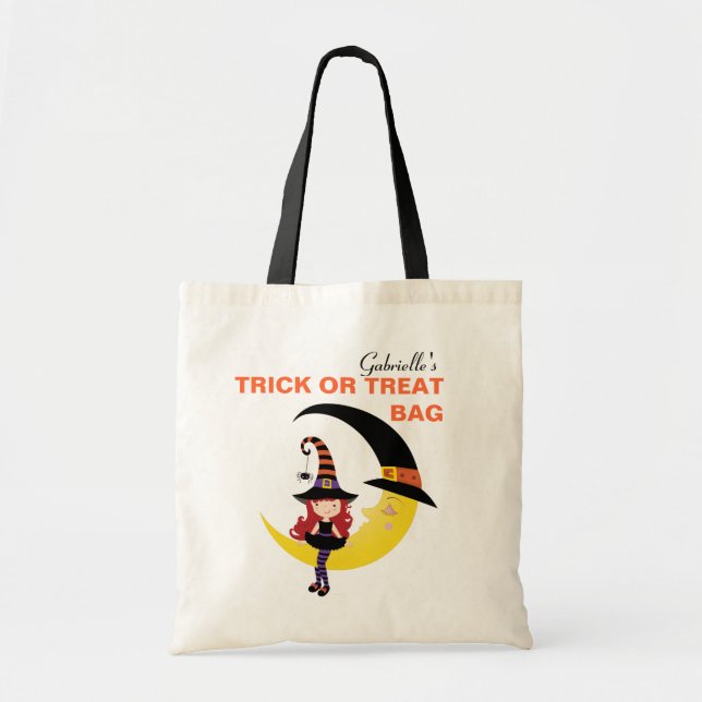 Personalisierter Halloween-Trick oder Treatbeutel Tragetasche (Vorne)