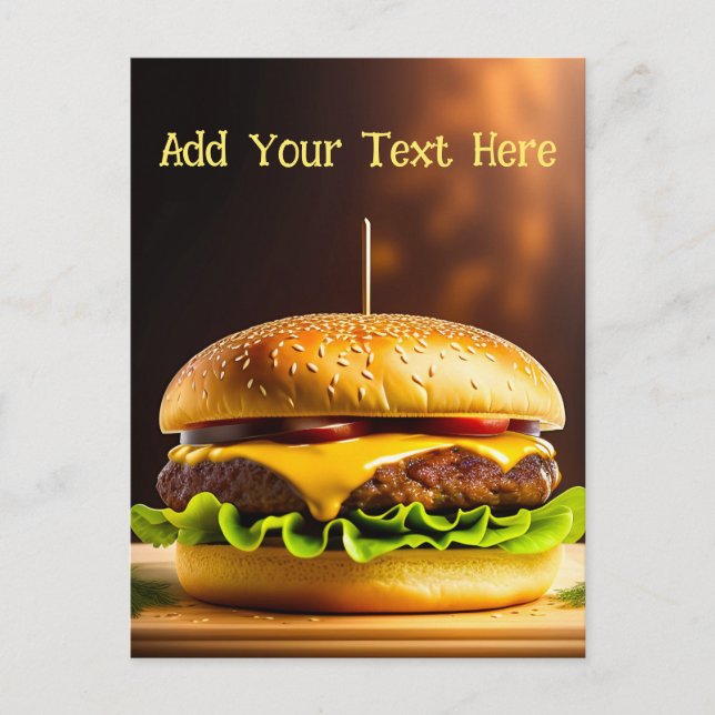 Personalisierter Hamburger - Postkarte (Vorderseite)