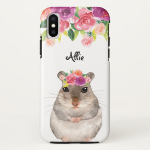 Personalisierter Hamster und Blume Case-Mate iPhone Hülle