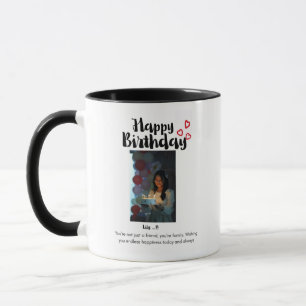 Personalisierter Happy Birthday Foto-Mug  Tasse