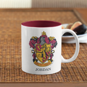 Personalisierter Harry Potter   Wappen des Hauses  Zweifarbige Tasse
