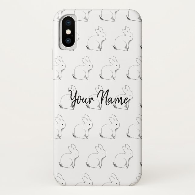 Personalisierter Häschen-Telefon-Kasten Case-Mate iPhone Hülle (Rückseite)