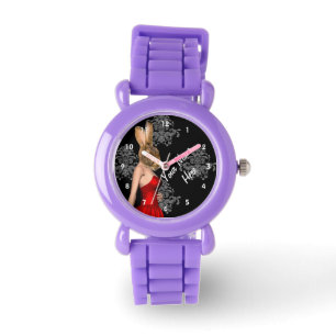 Personalisierter Hasen-Charakter Armbanduhr