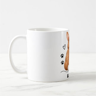 Personalisierter Hasenpaar-Becher Kaffeetasse