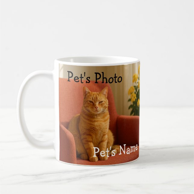 Personalisierter Haustier-Becher Kaffeetasse (Links)