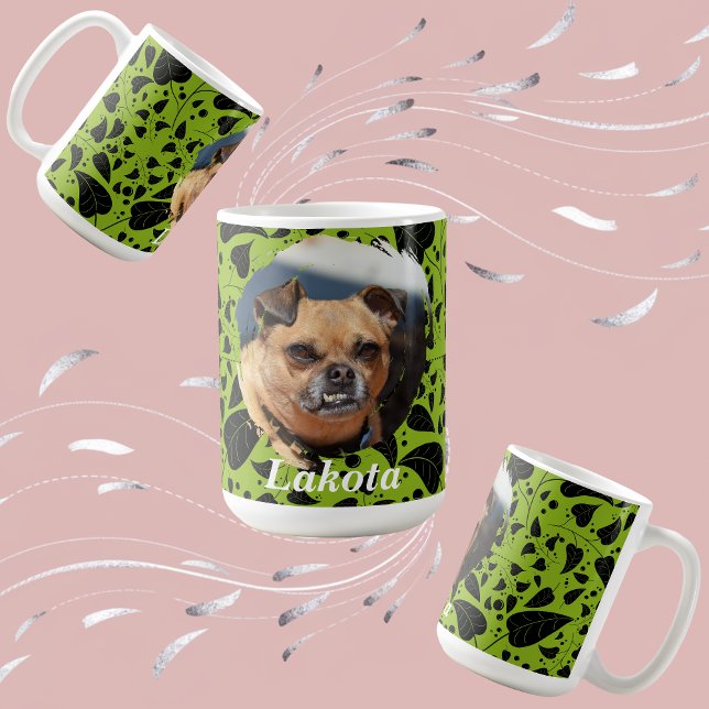 Personalisierter Haustier-Eltern-Becher mit grüner Kaffeetasse (Von Creator hochgeladen)