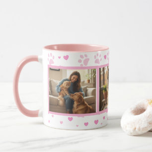 Personalisierter Haustier-Foto-Becher mit 3 Bilder Tasse