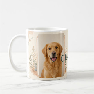 Personalisierter Haustier-Foto- und Namens-Wasserf Kaffeetasse