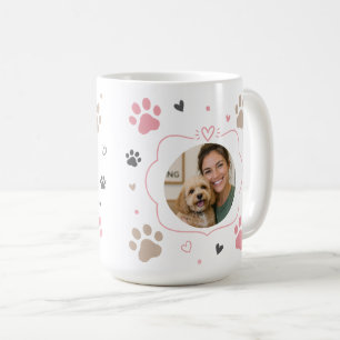 Personalisierter Haustier-Foto- und Namensbecher f Kaffeetasse