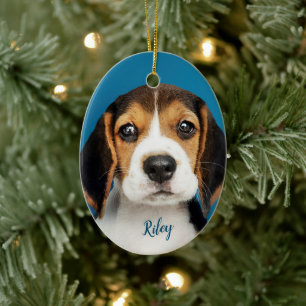 Personalisierter Haustier, Hund Keramik Ornament