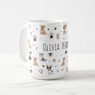 Personalisierter Haustierliebhaber-Becher mit indi Kaffeetasse