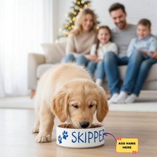 Personalisierter Haustiernamen Keramikschüssel: Pe Napf