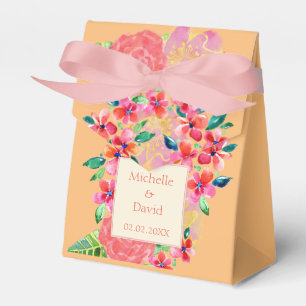 Personalisierter hawaiianischer Tropenflorenplash Geschenkschachtel