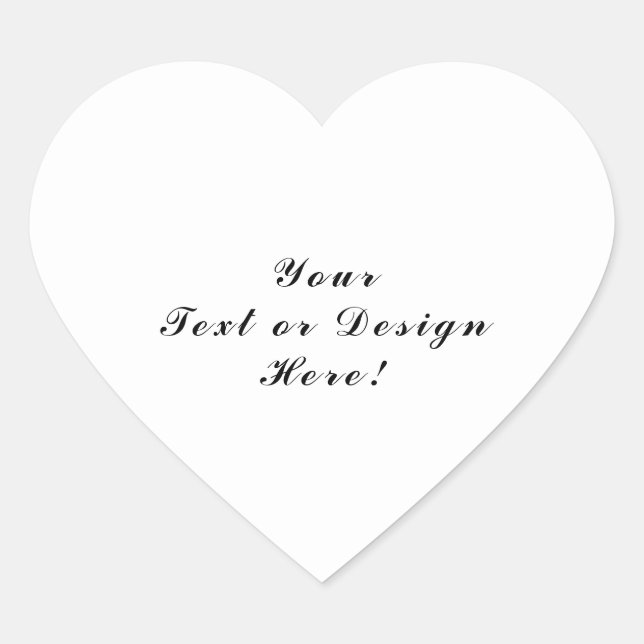 Personalisierter Heftaufkleber Text oder Design hi Herz-Aufkleber (Vorderseite)