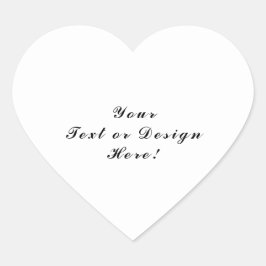 Personalisierter Heftaufkleber Text oder Design hi Herz-Aufkleber