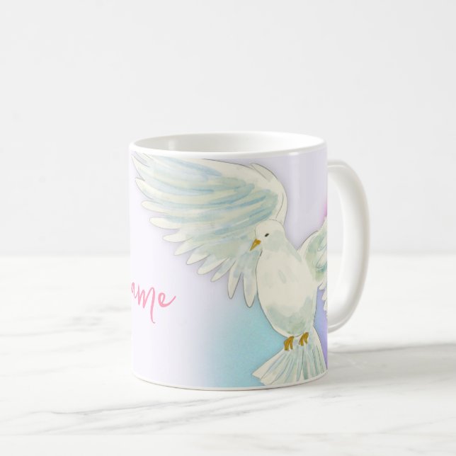 Personalisierter Heiliger Geist und Gradienten Chr Kaffeetasse (VorderseiteRechts)