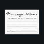 Personalisierter Heirat-Rat kardiert einfaches Telefonnummerkarte<br><div class="desc">Ein wunderbar einfacher und eleganter Hintergrund für Heiratratekarten für Ihre Hochzeit.</div>