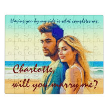 Personalisierter Heiratsvorschlag Liebe Jigsaw Puz