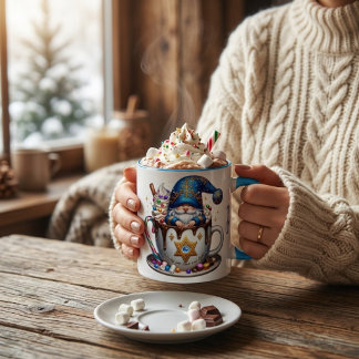 Personalisierter Heißer Kakao  Zweifarbige Tasse