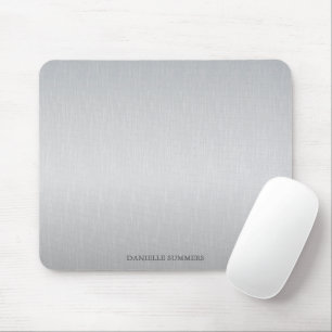 Personalisierter hellgrauer Hintergrund Mousepad