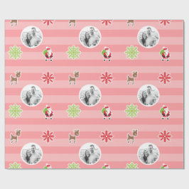 Personalisierter hellroter geschenkpapier