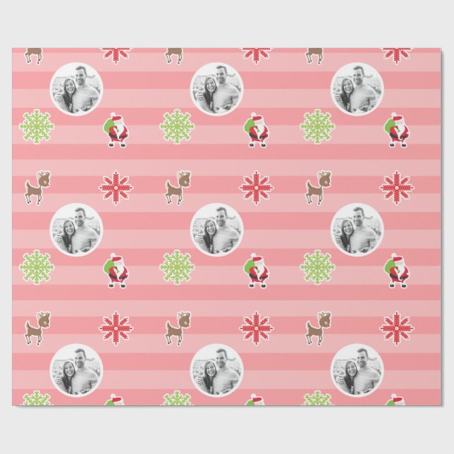 Personalisierter hellroter geschenkpapier (Flach)