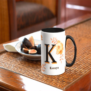 Personalisierter Herbst-Blumenbecher - Benutzerdef Tasse