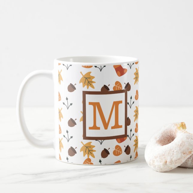 Personalisierter Herbst Kaffeetasse (Mit Donut)