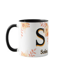 Personalisierter Herbst-Monogramm-Becher - Benutze