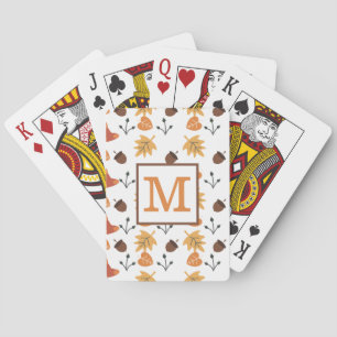 Personalisierter Herbst Spielkarten