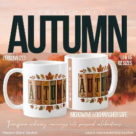 Personalisierter Herbstfeier-Keramikbecher Kaffeetasse