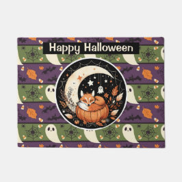 Personalisierter Herbstfox mit Niedlichen Geistern Fußmatte