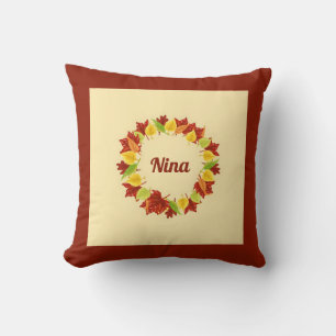 Personalisierter Herbstleaf Kissen