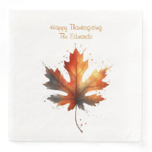Personalisierter Herbstleaf Napkins