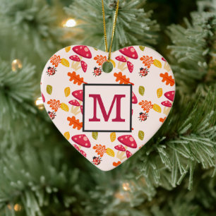 Personalisierter Herbstschmuck Keramik Ornament